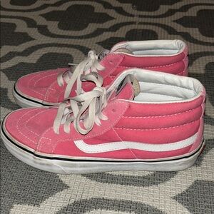 Vans Woman’s Pink High-Top Sneakers